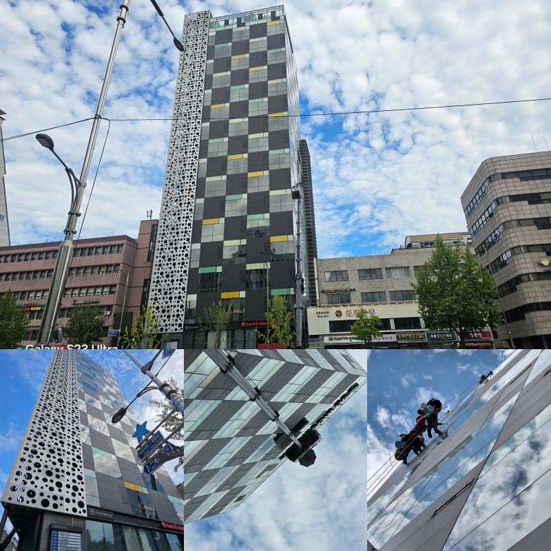 청담동 에스디바이오센서 빌딩 외부용 단열필름 (BK EX3698)