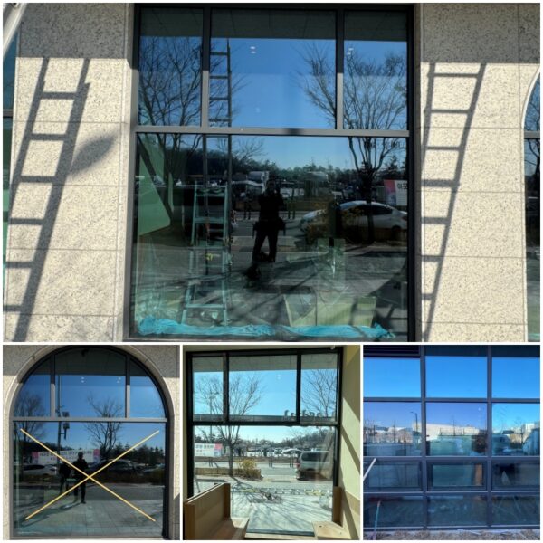 강남 통유리 매장 ‘찜통더위’ 해결법! 별미달관 앞뒤가 다른 필름 시공기